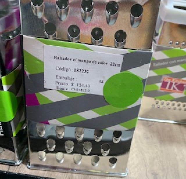 20 CM RALLADOR C/MANG COLOR