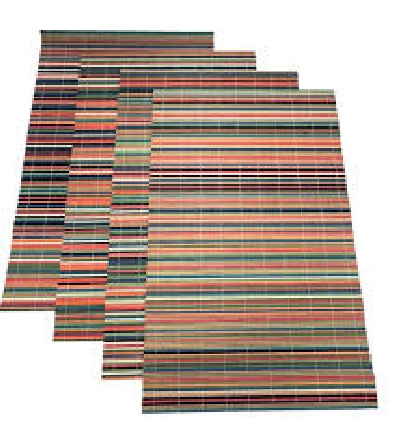 INDIVIDUAL BAMBU TRAMADO MULTICOLOR 30X40
