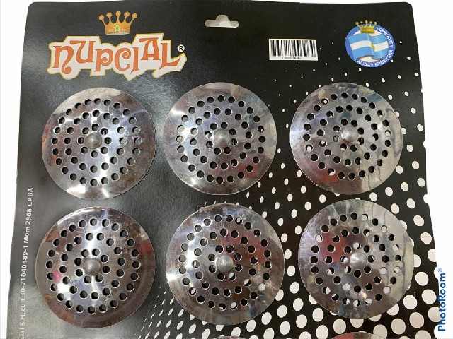 7 5CM REJILLA PILETA ACERO