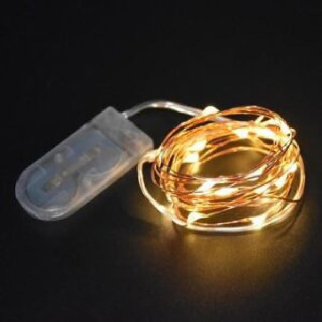 3M/30L LUZ  LED ALAMBRE PILA PLANA C/B