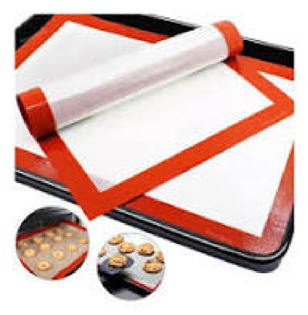 30X40 PLACA SILICONA  BORDE ROJO