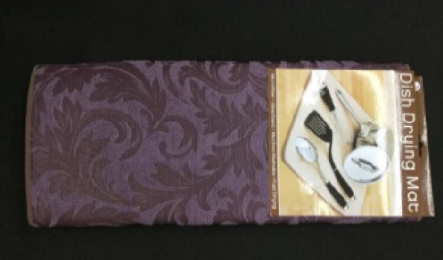 PANO SECAPLATO C/ HOJAS VIO  BEIGE TUR