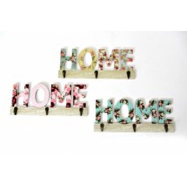 13X30CM PERCHERO MADERA HOME SURT