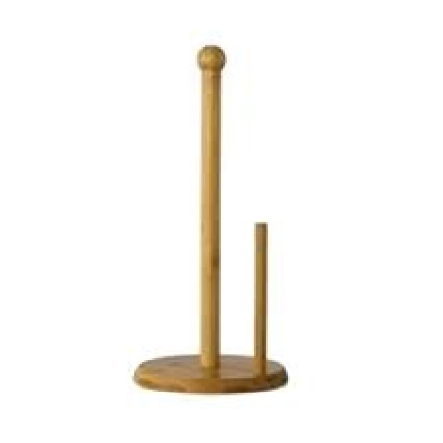 PORTA ROLLO DE  BAMBU BASE REDONDA