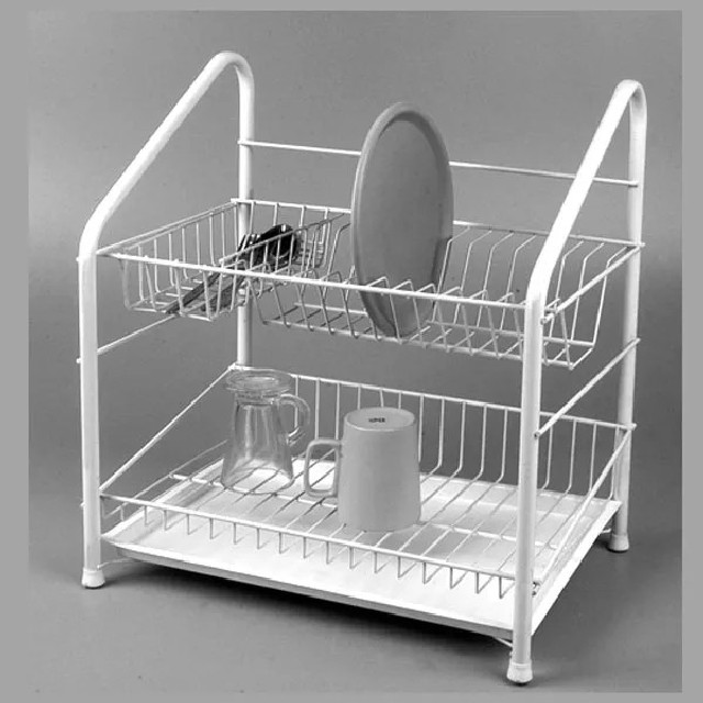 SECAPLATO CON CUBIERTERO BCO/NGRO