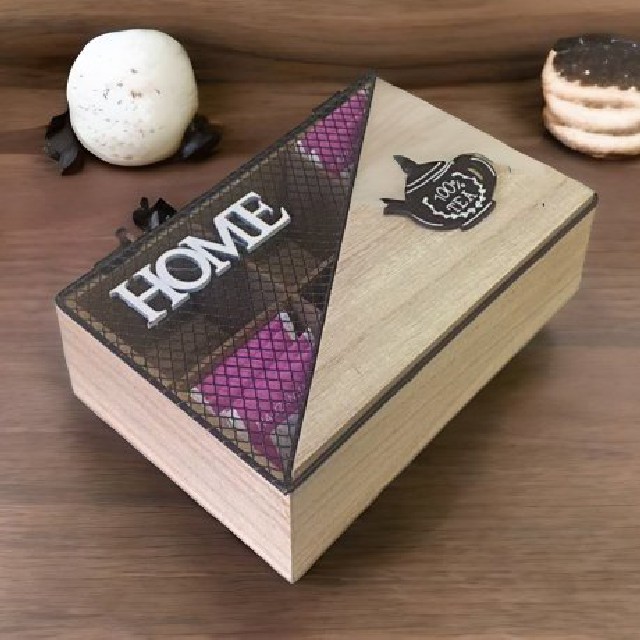 CAJA /TE MADERA X 6
