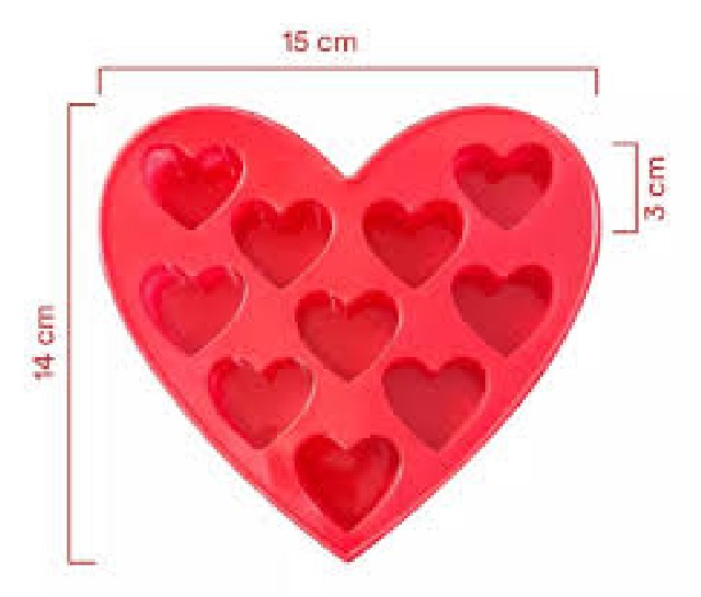 MOLDE SILICONA CORAZON