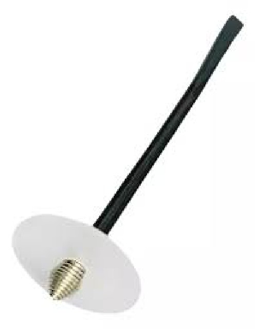 BOMBILLA CON DISCO PARA MATE BLANCO / NEGRO