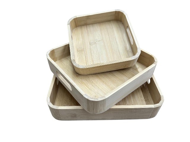 BANDEJA DE BAMBU 20X20