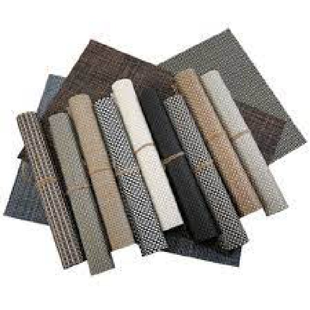 SET X4 UNIDADES INDIVIDUALES PVC LISOS / TRAMADO