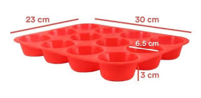 MOLDE SILICONA X 12 UNIDADES VERDE/GRIS