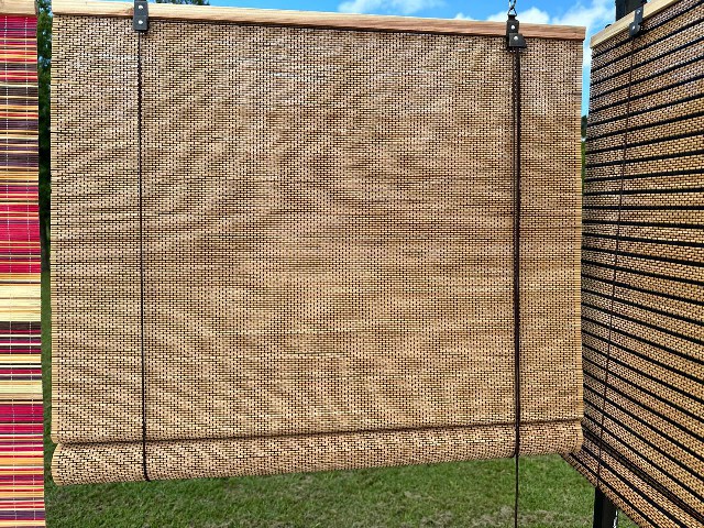 180 X 125 CORTINA DE BAMBU MARRON