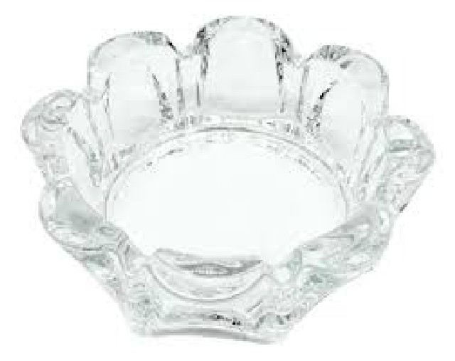 10CM CENICERO  VIDRIO LABRADO