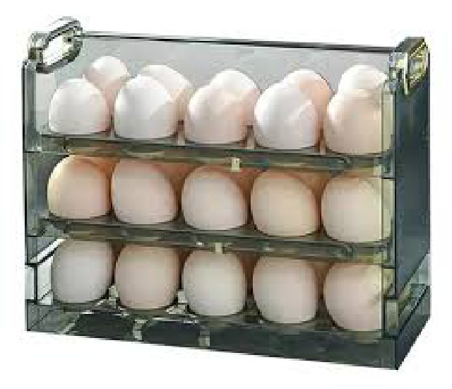 HUEVERA DE TRES NIVELES