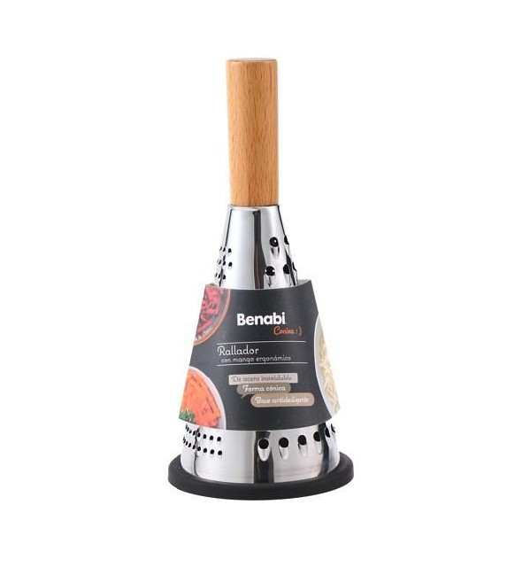 28CM RALLADOR CONICO PLATEADO