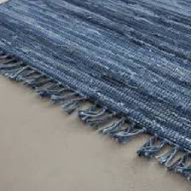 80X120 ALFOMBRA JEAN AZUL ALGODON
