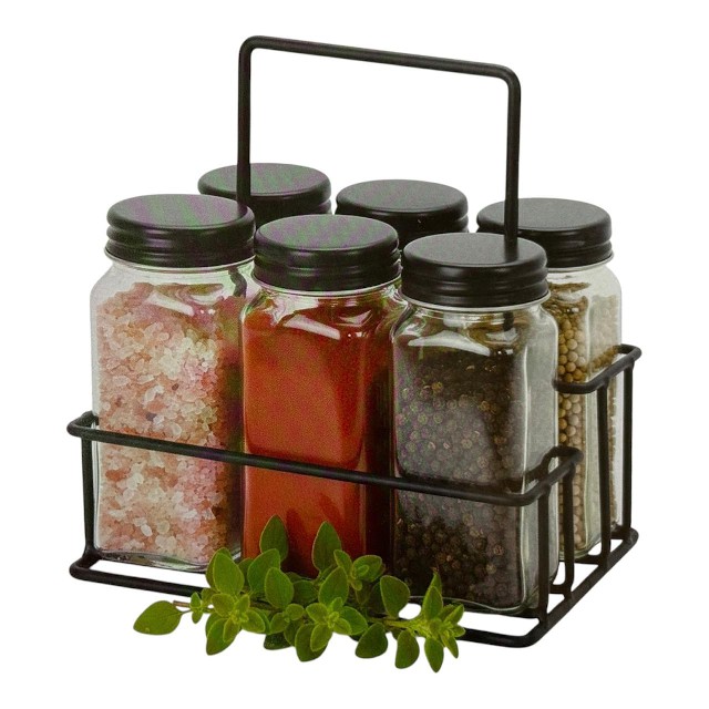 SET X6 ESPECIEROS DE VIDRIO DE 120ML