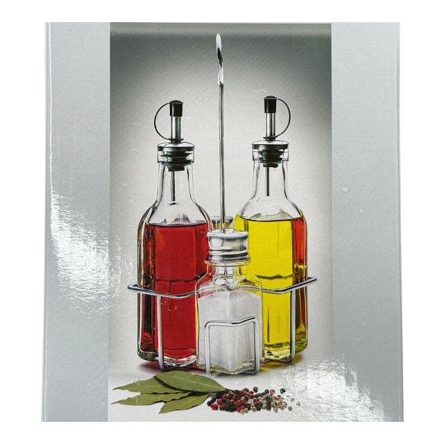 SET X 4 ACEITERA  VINAGRERA  SALERO PIMENTERO